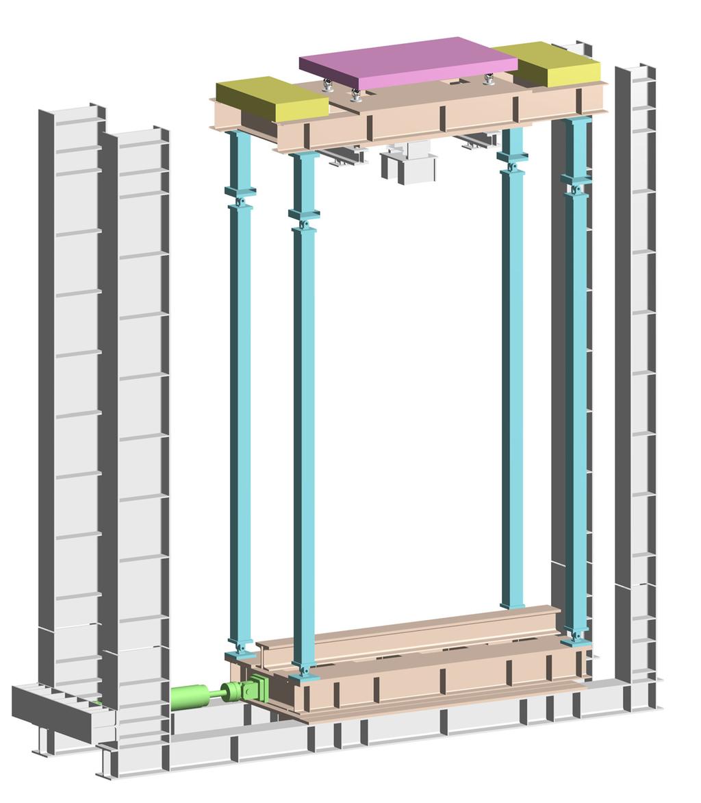 NEW DYNAMIC TESTING METHOD Mentioned above, uplift behaviors of base-column depend on vertical forces such as the selfweight, the live load, and post-tensioning.
