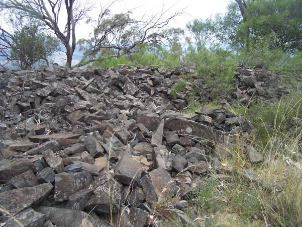 Quarry sites are sites where Aboriginal people manufactured stone tools or collected ochre for painting and decoration.