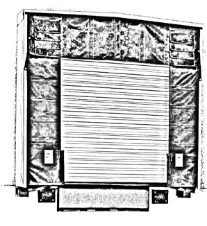 A dock shelter is typically applied to larger door openings where truck configurations may vary and achieve up to 70% efficiency when controlling air flow at the dock.