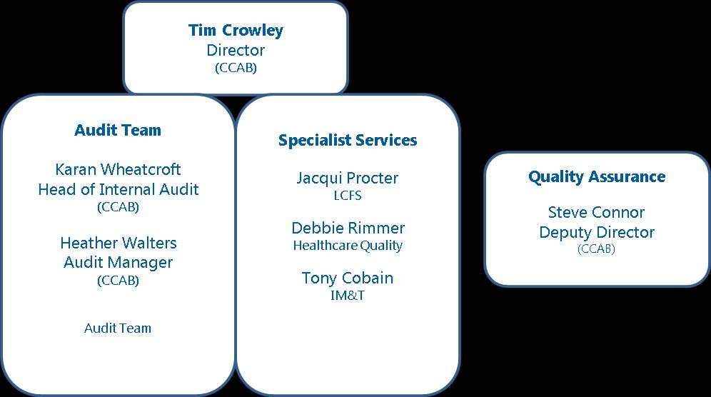 3.3 Audit Team In the delivery of our range of services we maintain a balance between having consistency in the staff working on your contract whilst