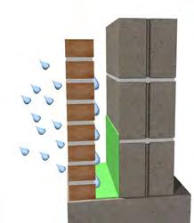 The result is an inexpensive yet effective system which provides essential continuous insulation and air/vapor barrier properties to brick and block cavity wall systems.