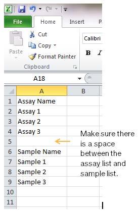 Making a Sample Sheet for Import To create your own sample sheet for import into Eco, use a program like Excel to create a *.csv file.