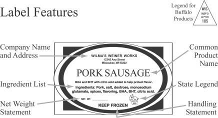 Food Safety & Regulation Meat Labeling This is an excerpt from a 1996 article in the UW Extension Direct Marketing Newsletter, written by Chris Lazaneo, Public Information Officer, DATCP Division of
