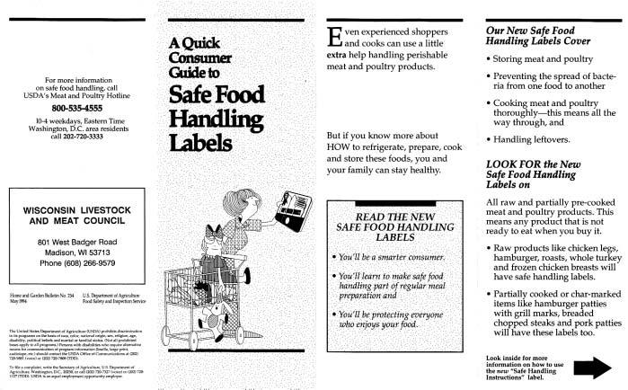 34 USDA Guide to Safe Food Handling Labels Wisconsin Livestock & Meat Council Neil Jones,
