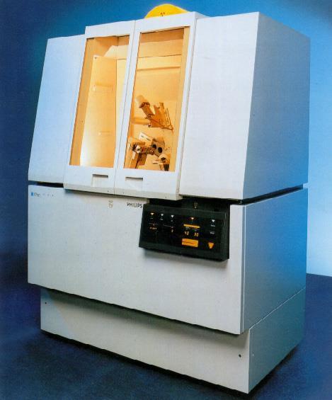 This is an example of properly enclosed and interlocked x-ray diffractometer.