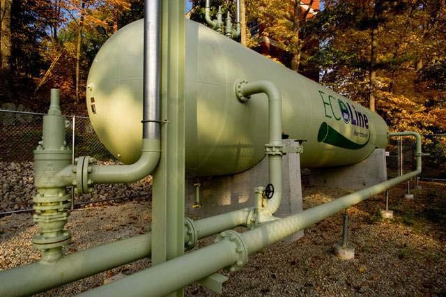 Cleaned gas can be injected into natural gas pipeline or used to fuel electric generating