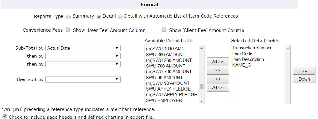 Reference Value This is the information that the payer provided using the Information Field that is assigned to an Item Code.