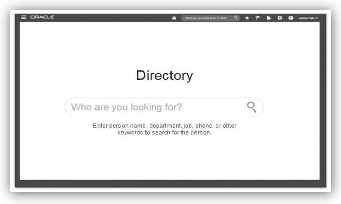 REDESIGNED DIRECTORY You can now search for people in your organization in a simple way using the directory search.