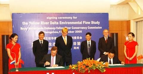 MoU China Netherlands on Water Management: focus on Yellow River YRD Environmental Flow Study implemented by YRCC, leading a consortium of Chinese and