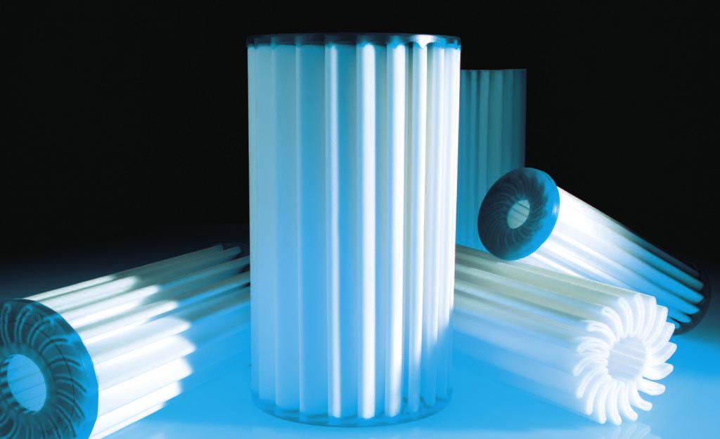 F I L T R A T I O N POREX Radial Cartridge Filter Porous Plastic High Flow Capacity Long Service