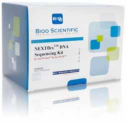 DNA-Seq Library Prep - Ion PGM & Ion Proton Compatible NEXTflex DNA Sequencing Kits for Ion PGM & Ion Proton Flexible barcode options - Kits contain 8, 16, 32 or 64 unique barcodes Simplified