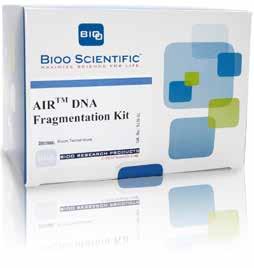 DNA Fragmentation & Nucleic Acid Isolation for NGS AIR DNA Fragmentation Kit Optimized to physically shear genomic DNA into uniform fragments of genomic DNA Offers 30% greater DNA recovery than