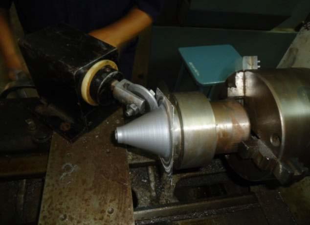 on Aluminum material. The resultant force was measured by LATHE TOOL DYNAMOMETER (620 series). Each trial was replicated twice, which provide an internal estimate of the experimental error.