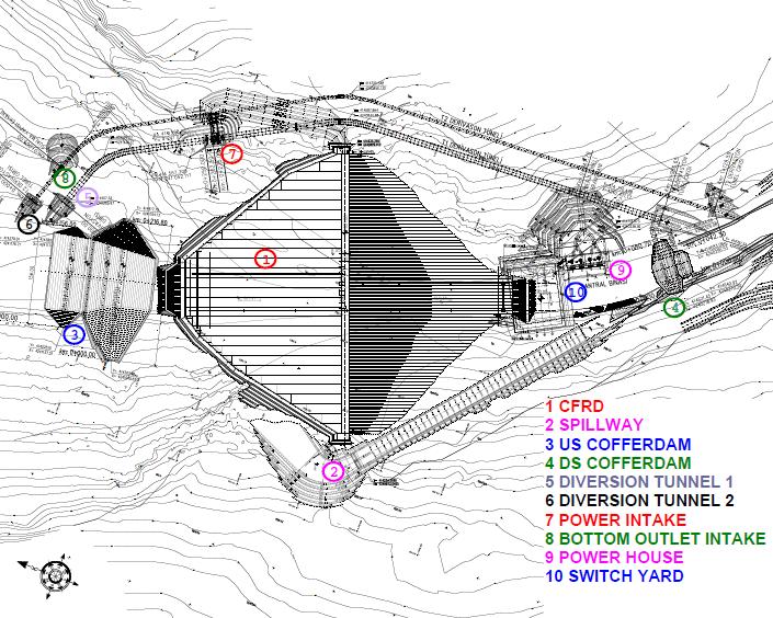 BÖLGE MÜDÜRLÜĞÜ 1 Figure-1 General layout of Silvan Project The water for irrigation will be taken from the reservoir by Babakaya and Silvan Tunnels.