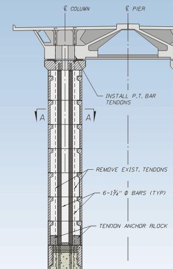 Upper Column Repair: Reinforced Column