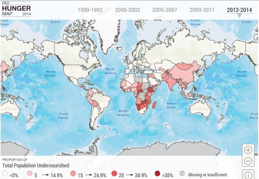 1. FOOD SECURITY Hunger Map Food