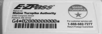 Keeping track of your E-ZPass tags You may purchase up to four tags on your Maine Turnpike E-ZPass Personal Account. Each E-ZPass tag has a unique serial number printed on its front label.