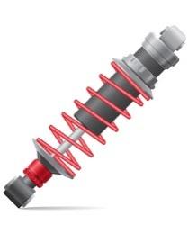 Materials Shock absorbers are sophisticated piston systems that comprise of a steel shaft mounted to a piston, a cylinder, various gaskets, cushions and bushes.