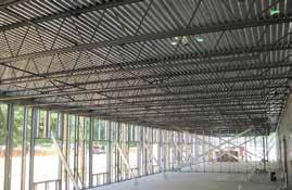 PSI System C Composite Joists System C consists of load-bearing structural stud (braced) walls supporting a composite floor system consisting of bar joists at 48 oc.
