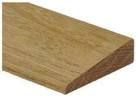 5mm), 2=1/4 (6mm) Solid Oak 2 1 Reducer. Used when butting floating floors up to 1/8 tile or resilient sheet goods.