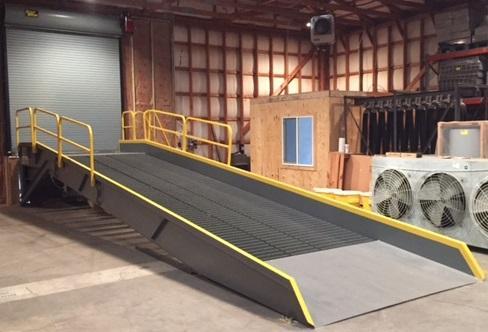 Portable Docks Shelter Dock Ramps Traction Options 40 long Vinyl Shelter- Recommended for Outdoor installations Steel Building Built Into Existing Wall