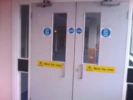..5.49 Location ID: /55 S6 Presumed fire door internal lining No. No Change: lined fire doors. Labelled within N08.