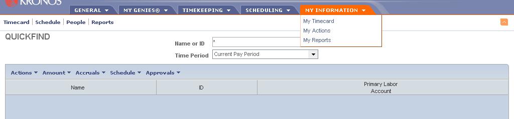 Accessing Your Timecard You can access your timecard from the TIM Administrator s view or Managers view.