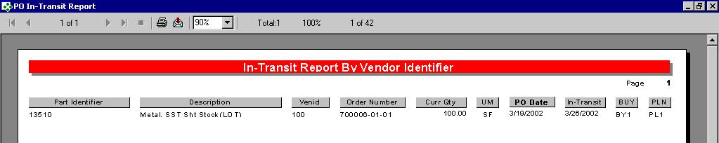 number) Print P.O. Due Date: You can print the PO Due Date (the MRP Need Date minus the Purchasing Stock Lead-time) rather than the MRP Need Date on the Report.