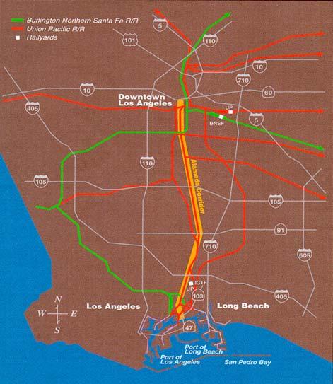 With the opening of the Alameda Corridor on April 15, 2002 and plans for major on-dock ICTF construction, POLA and POLB are poised to handle significant intermodal cargo growth.