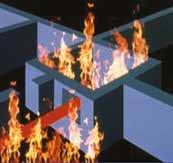 Stop the fire spreading Openings in walls and the flaability of cable sheaths encourage fires to spread.