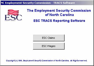 Once the program has been successfully loaded to your hard drive, you are ready to start the ESC TRACS application. Locate the ESC TRACS icon depicted in Figure 1-2 on your desktop.