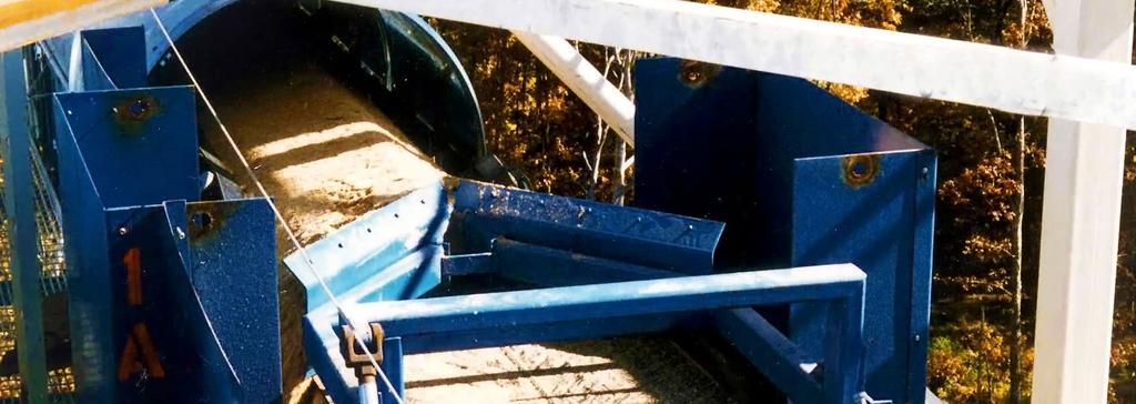 skirting - Manual material leveling gate - Variable speed BELT PLOWS FEECO belt plows are designed to increase a belt conveyor s material