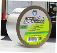 0in x 50yds 8 75 3.3 w/o liner 3.0 Silver ALF50 is a dead soft aluminum foil tape for seaming and sealing fiberglass duct board and duct wrap. High tack rubber based adhesive.