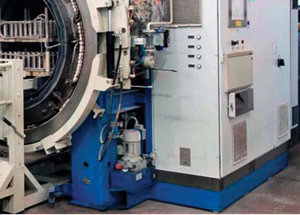 Finally, the efficiency and technological effect of quenching in gas is compared with results obtained in typical oil-quench systems. Fig. 1. Single-chamber HPGQ vacuum furnace type 25.