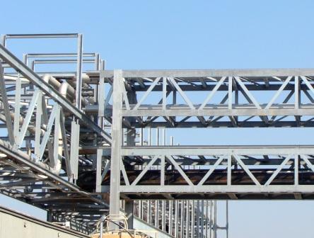 1.2 Primary Pipe Supports Primary pipe supports systems are also be referred to as pipe racks, pipe ways, pipe alleys.