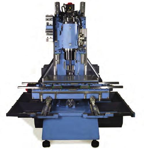 Based upon a traditional C-frame approach and using heavy cast iron construction, the structure insures the quick, efficient transfer of the cutting forces through the various elements of the machine
