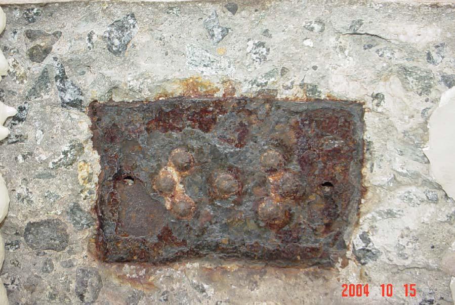 Severely Corroded Anchor Plate