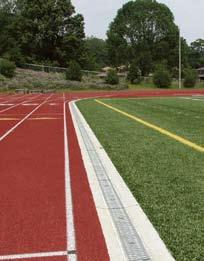 ACO SPORT System 4000 Track Drainage Sporting facilities can use a wide variety of hard & soft surface materials.
