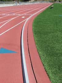 System 3000 channels are ideal for use where synthetic track surface is used on both sides of the drain - such as D ares and high jump areas.