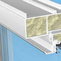 degree slope sill runs water away and keeps air out. With our frame completely sealed and filled with CFC-free closed-cell foam, our double hung does not require frame weep holes.