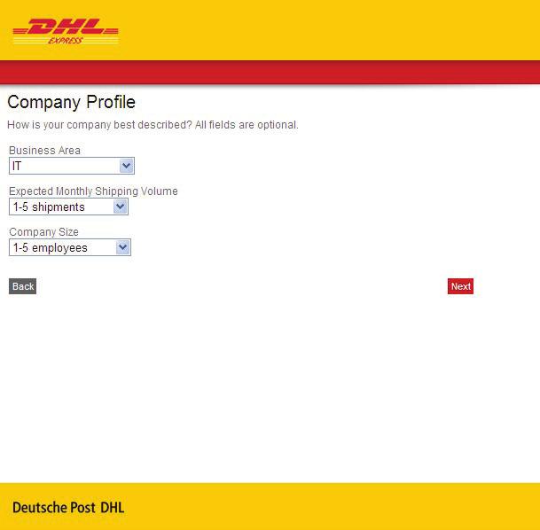 New User 7 REGISTRATION (continued) Company Profile 1. Select the industry your company is associated with from the dropdown menu. 2.