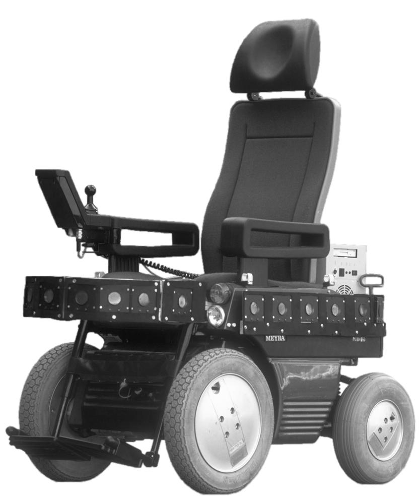 Basic-Behavior Mode Stop-In-Time Mode Explicit mode transition Obstacle-Avoidance Mode Implicit mode transition Operator-Control Mode Figure 1: Left: The Bremen Autonomous Wheelchair Rolland: A