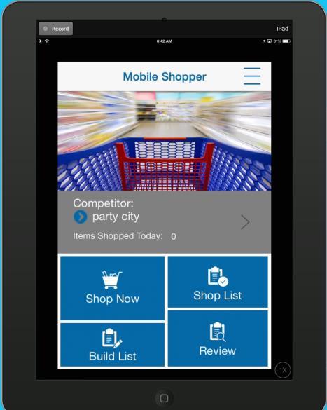 Mobile Shopper Companion to Pricing Planner Non-Mobile Sources Manually entered, imported, viewers Create Competitor Create Shopping List Item exists or not?