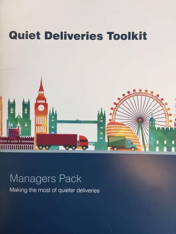 18 Retiming Guidance and tools coming soon: Quiet deliveries training pack for managers and staff