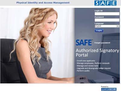 Accessing the Authorized Signatory Portal: