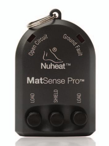 Nuheat Accessories MatSense Pro Electrical Fault Indicator MatSense Pro Our electrical fault indicator is a device that simultaneously monitors the hot, neutral and ground wires during your Nuheat