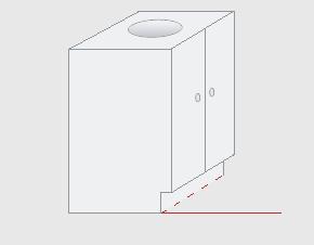Measure and draw the location of floor features such as: a. Toilet drains i. measure from the walls to the center of the toilet drain. 75 88 Vanity 65 20 Shower 7 10 30 b. Vents c.