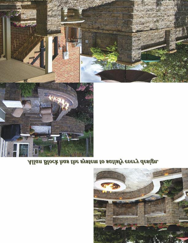 Retaining Walls, Courtyard and Pavers The Allan Block line of retaining wall products and the AB Courtyard Collection work perfectly together in matching colors and textures to create beautiful