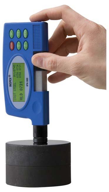 Portable Hardness Tester IPX-300 Handheld dynamic metal hardness tester with hardness conversion and automatic position setting.