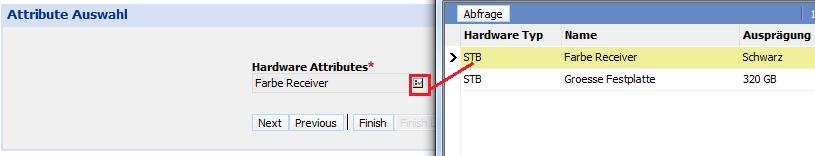 4.2.4.5 Hardware attribute selection In case HD STB or SMEDIA+ STB has been chosen, the CSR is allowed to choose hardware attribute as it is currently in place for technology upgrade process.